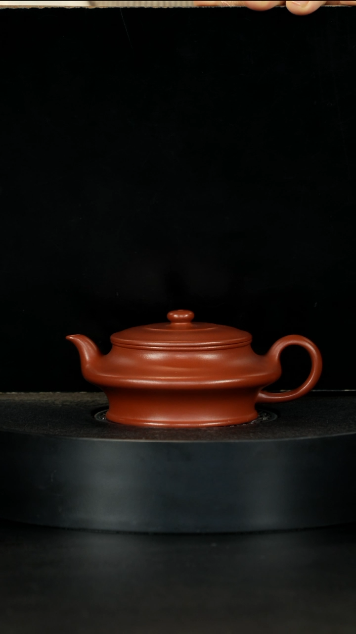 【闪购商品】紫砂茶壶赵庄生砂朱泥虚扁175cc