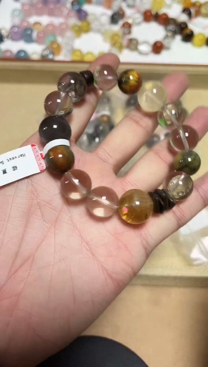 未镶嵌手链水晶21-49茶水晶设计款手链