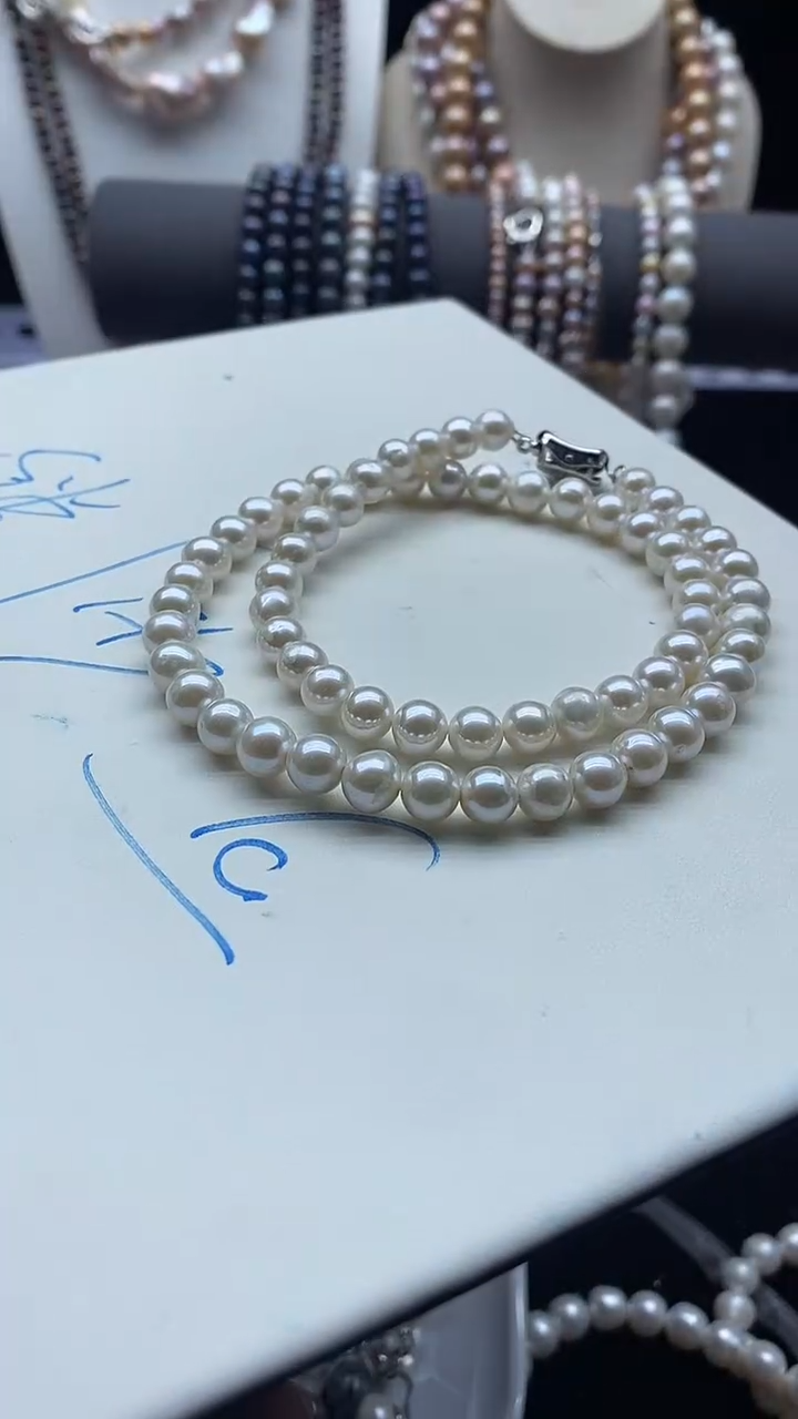 【闪购商品】淡水珍珠颈饰银S925镶嵌1