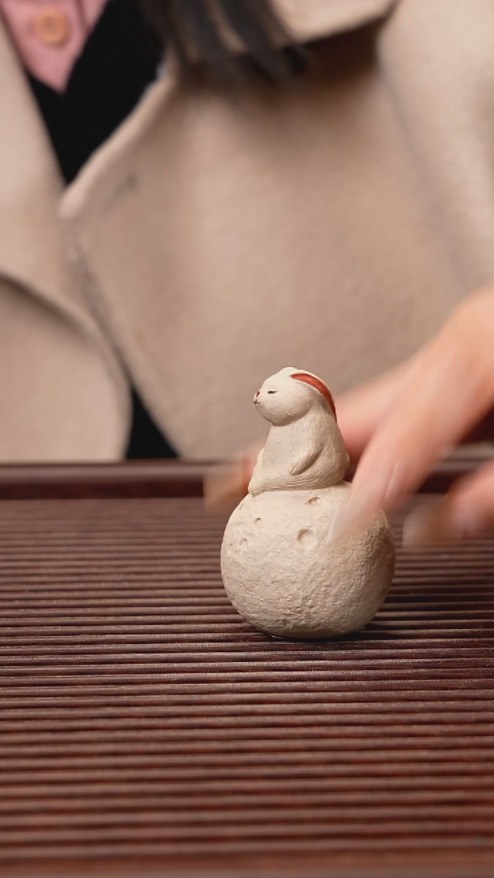 【闪购商品】紫砂茶宠紫砂 月球兔