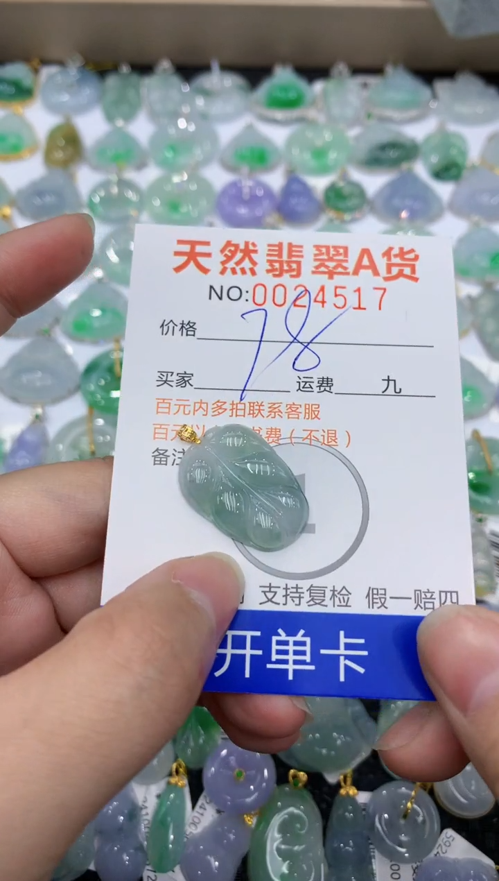 【闪购商品】翡翠颈饰18K金镶嵌1111111111
