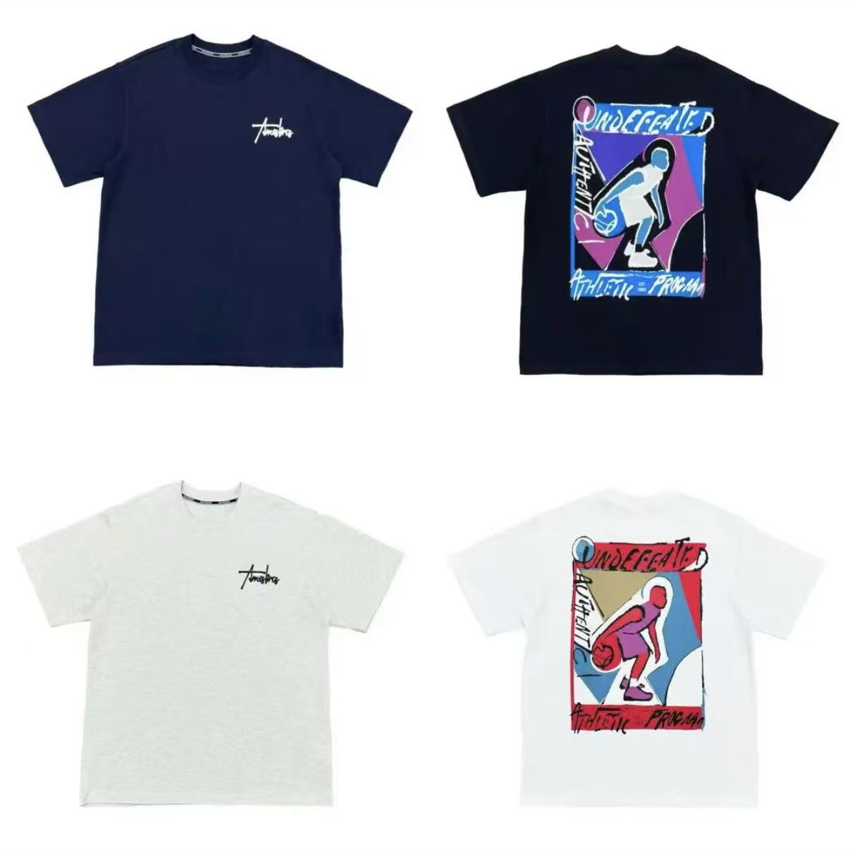 [MQ]黑白蓝灰四色篮球小子休闲潮流百搭短袖儿童体恤( 港风潮流 ）