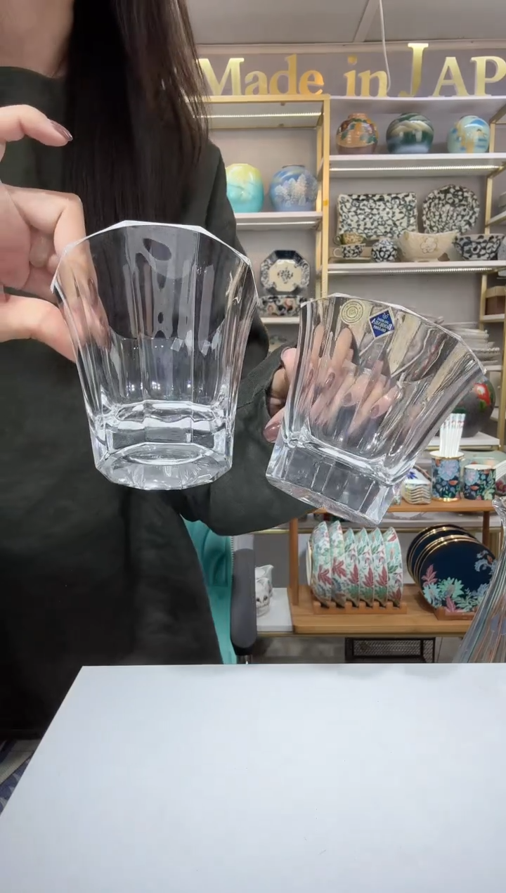 陶瓷捷克进口波士顿威士忌杯330ml2只