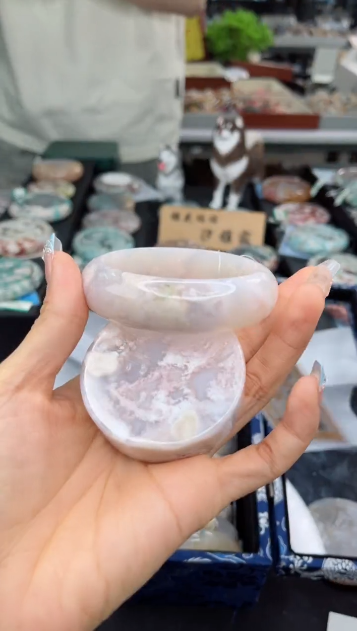 【闪购商品】石英质玉手镯未镶嵌58圈口（赠品镯心）1571232