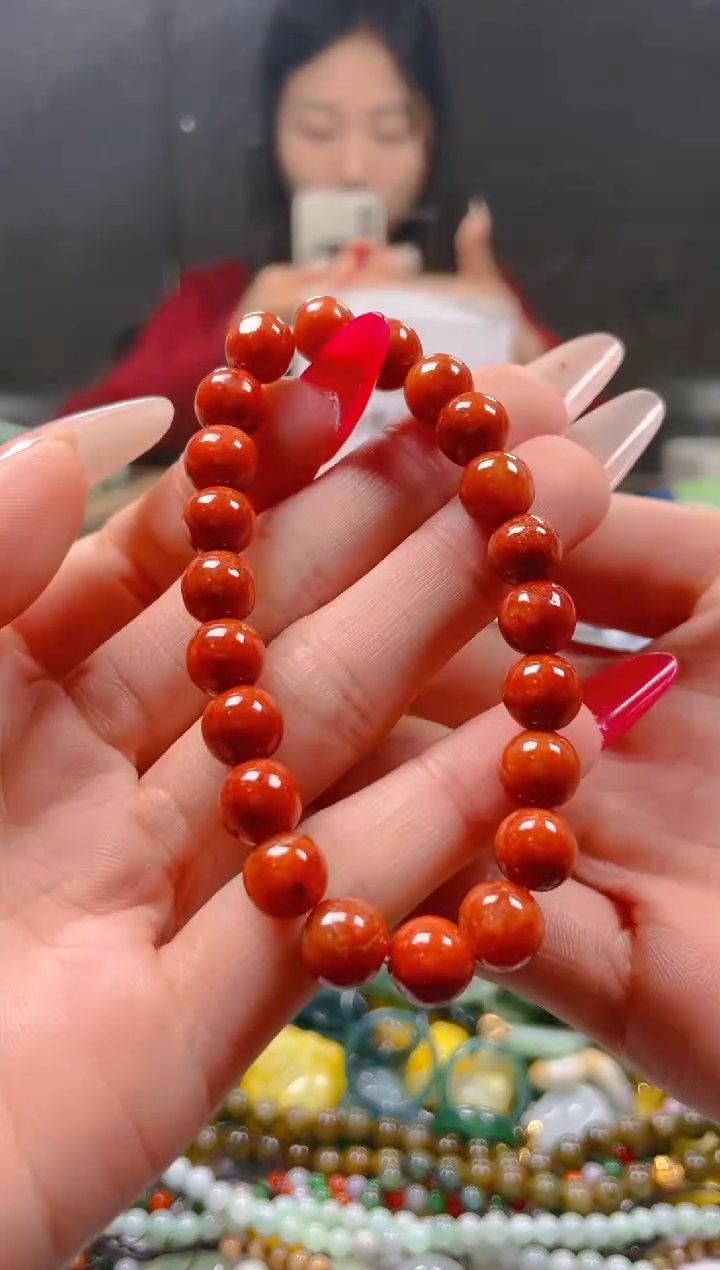 【闪购商品】翡翠颈饰未镶嵌8MM/K/翡翠A货一图一物