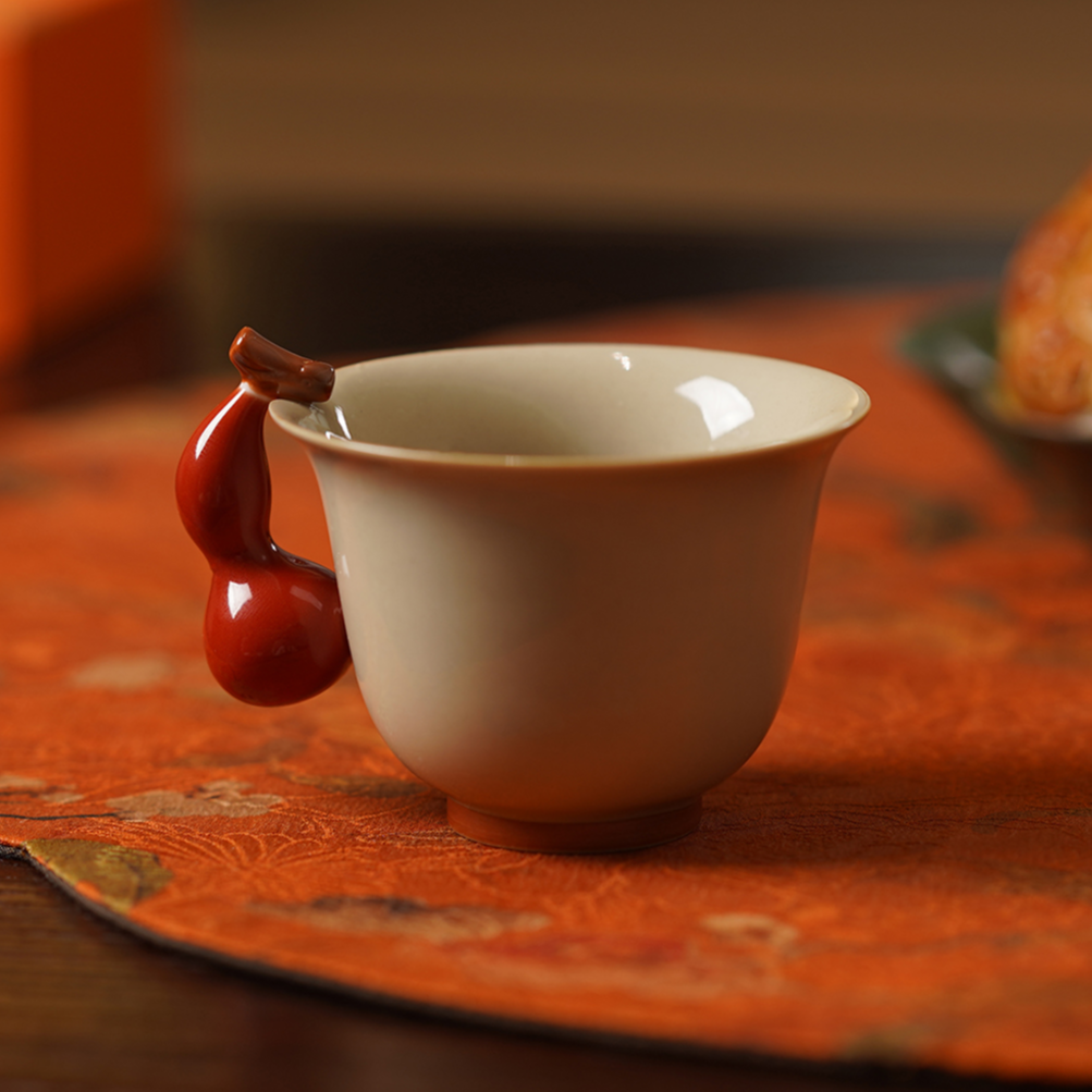 【赠品福禄杯】陶瓷葫芦挂杯主人杯中式