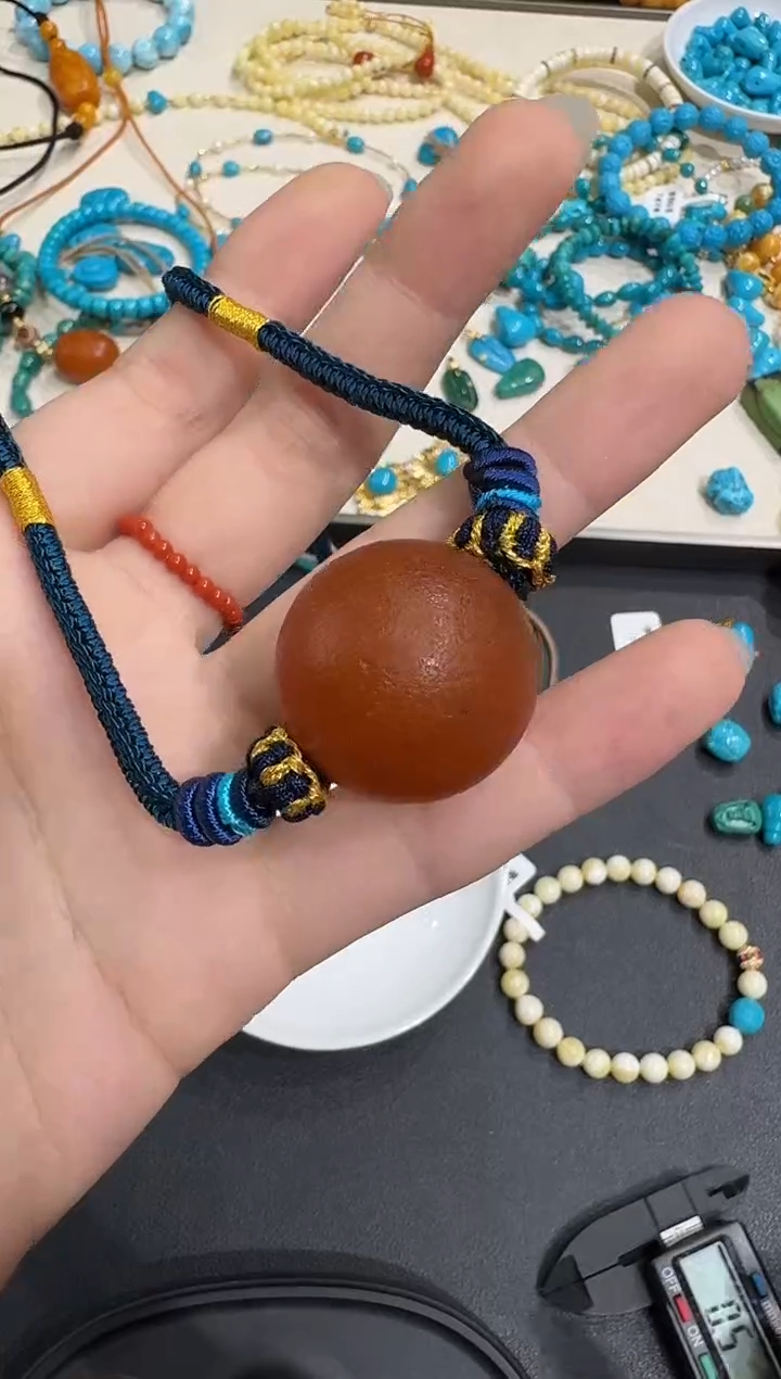 琥珀颈饰未镶嵌X0102-1195-237