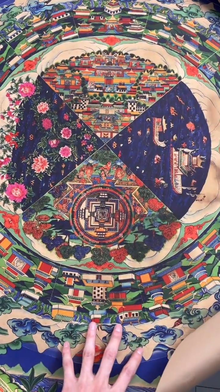 装裱画唐卡艺术精美绘画作品TK16027