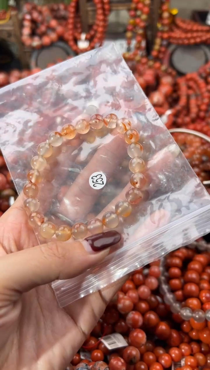 未镶嵌手串南红玛瑙8+