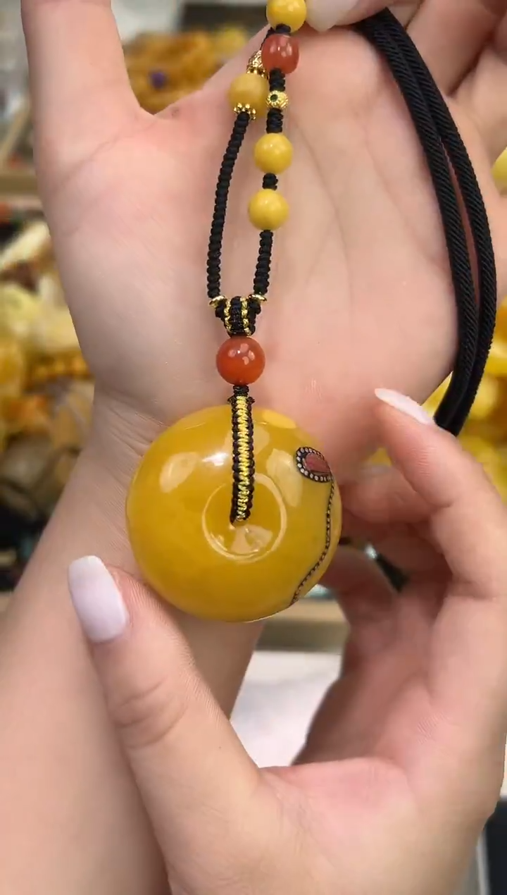 裸石琥珀未镶嵌琥珀蜜蜡吊坠