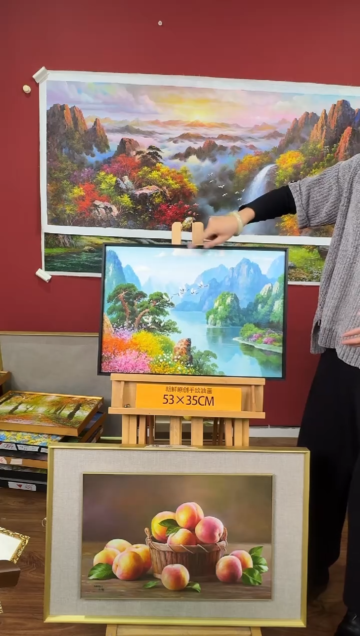 油画【117号】约53*35cm丨朝鲜原创纯手绘孤品油画丨顺丰包邮