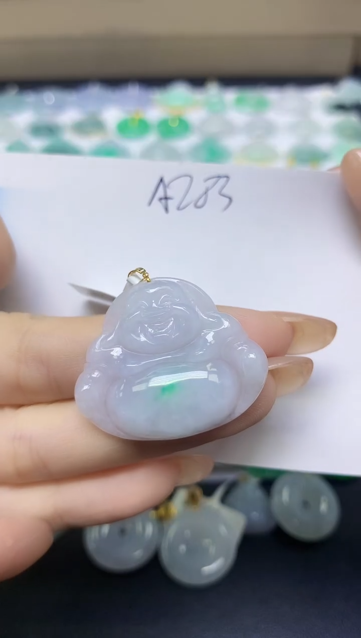 颈饰未镶嵌翡翠天然缅甸A货翡翠百元以上9元证书费自理