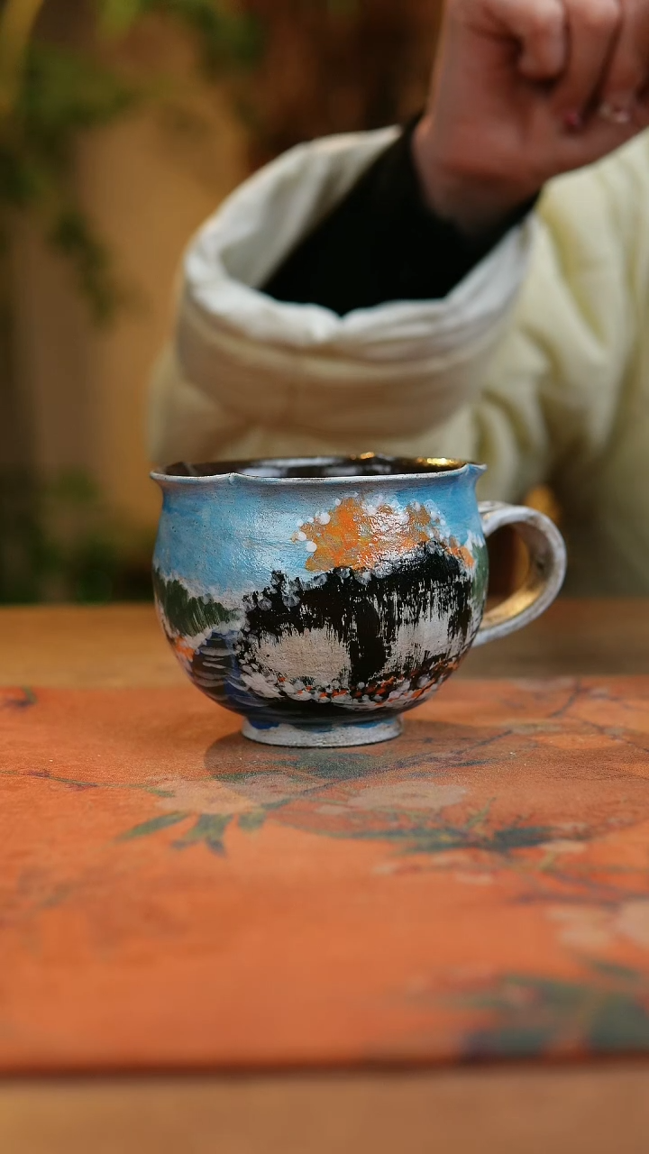 【闪购商品】瓷片1906景德镇手工手绘釉下彩高温瓷