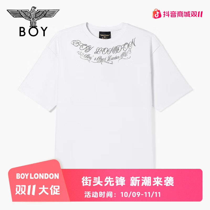 【浮光掠影】BOYLONDON夏日穿搭正肩上衣情侣款字母夏天T恤N01027