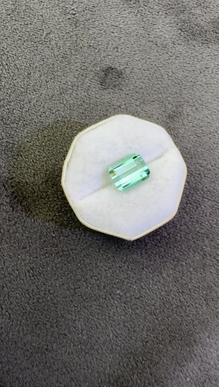 珠宝奇石未镶嵌碧玺【清风幽兰】1.6ct