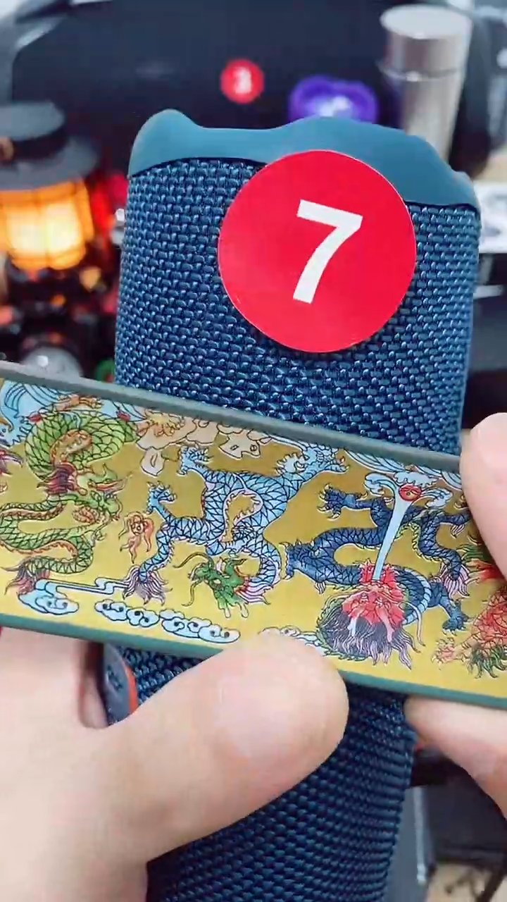 7 号密胺瓷器密胺瓷器杂货音响耳机（万花7  蓝色