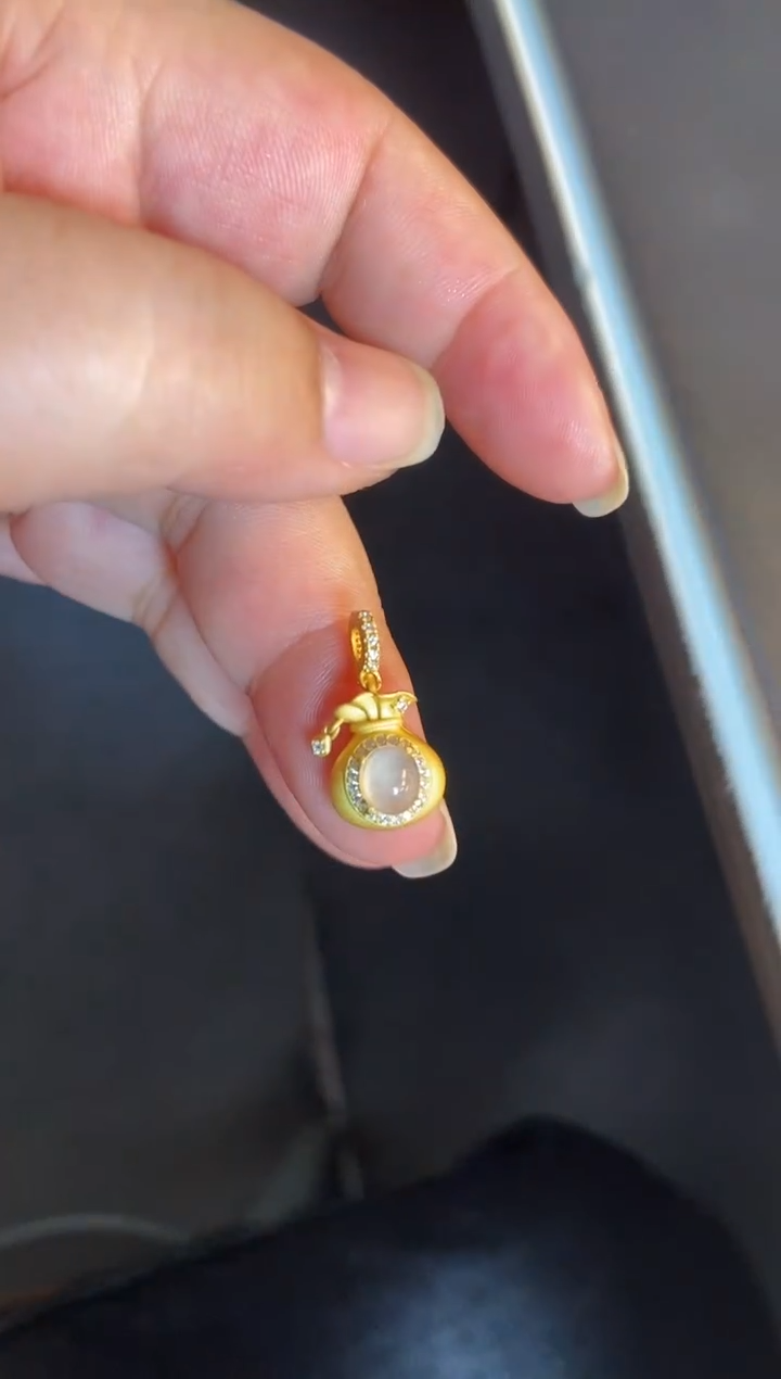 吊坠(不含链)银S925镶嵌翡翠1