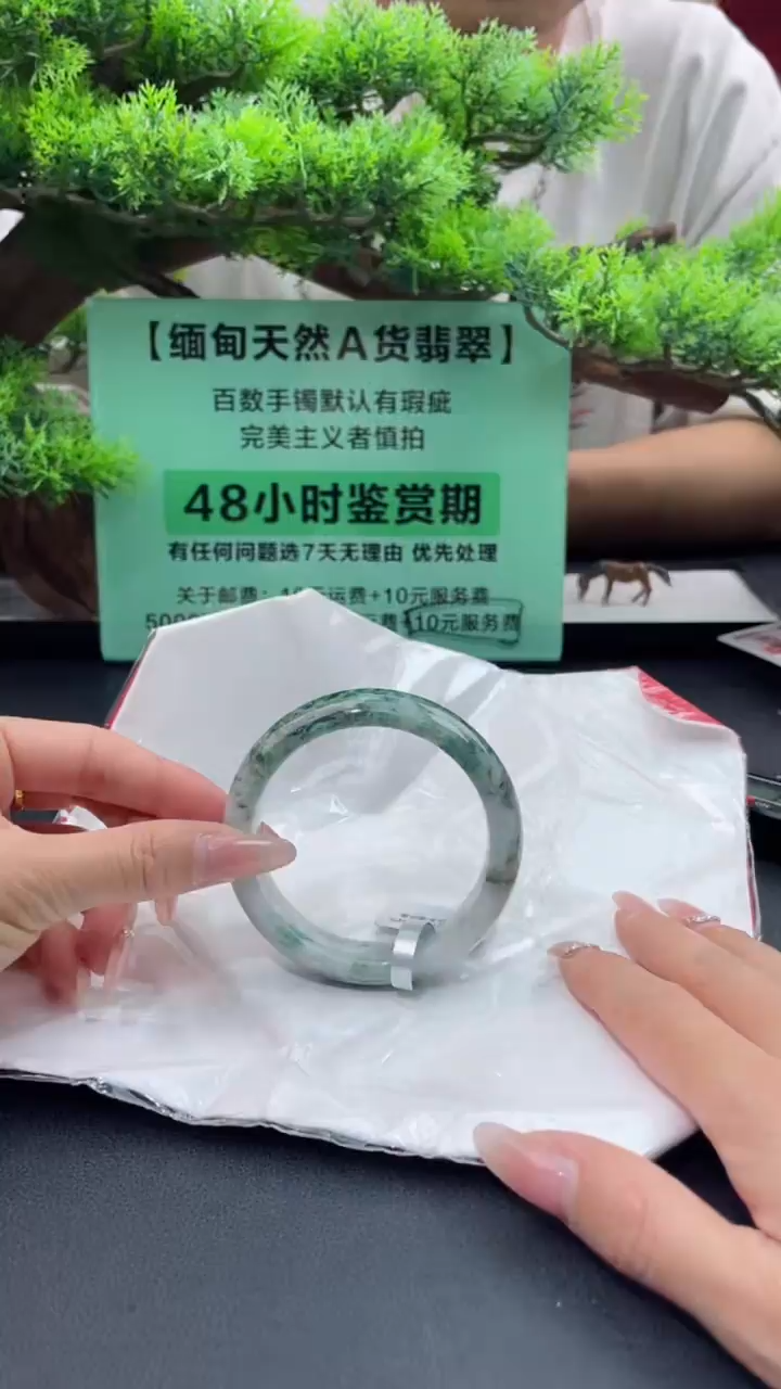 【闪购商品】翡翠手镯未镶嵌翡翠手镯（微瑕）5