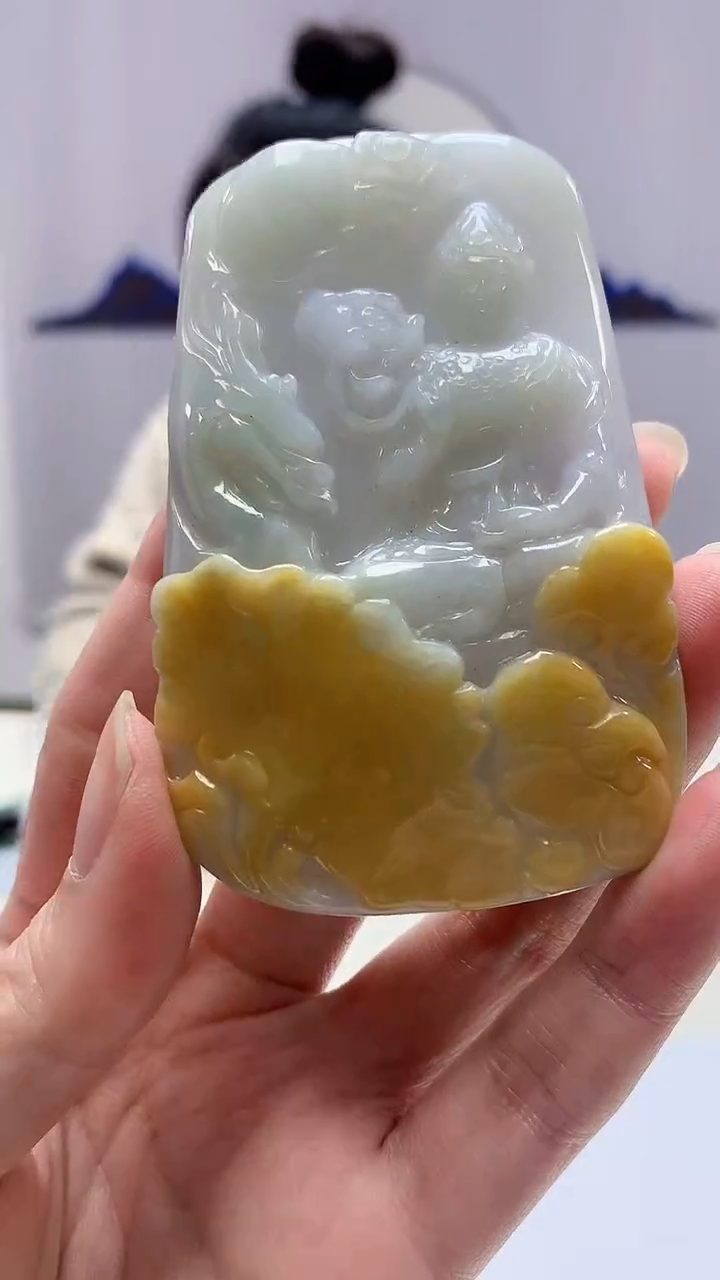 【闪购商品】定制翡翠未镶嵌4902zm-毛货挂件观音139