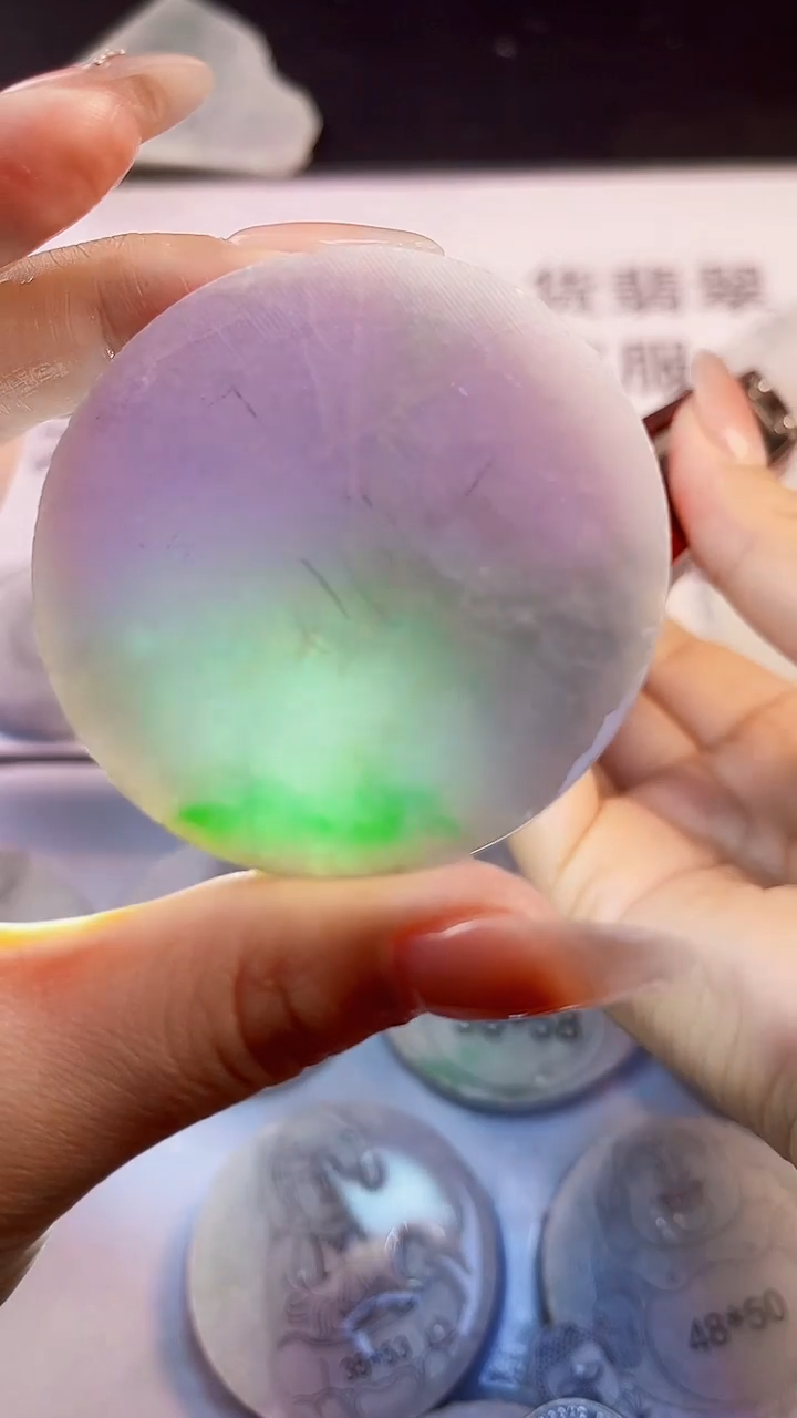 翡翠裸石缅甸天然翡翠A货024