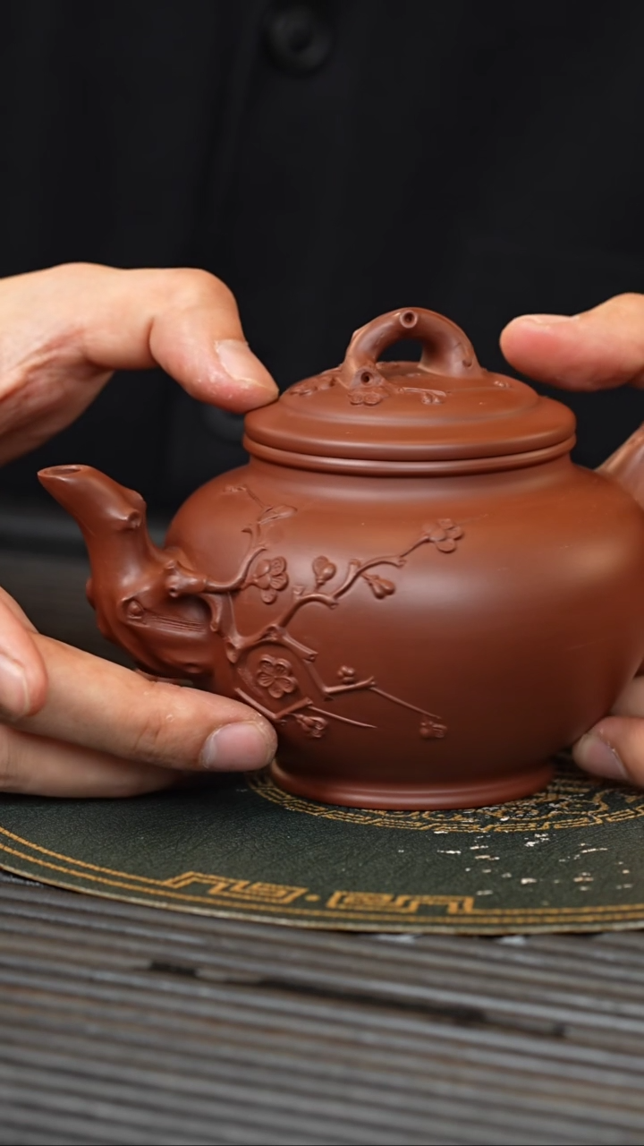 【闪购商品】紫砂茶壶GHJ 紫泥 报春 350cc