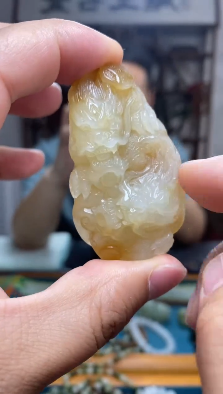 和田玉未镶嵌把件16