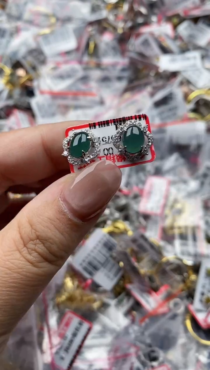 【闪购商品】翡翠戒指银S925镶嵌44444---9