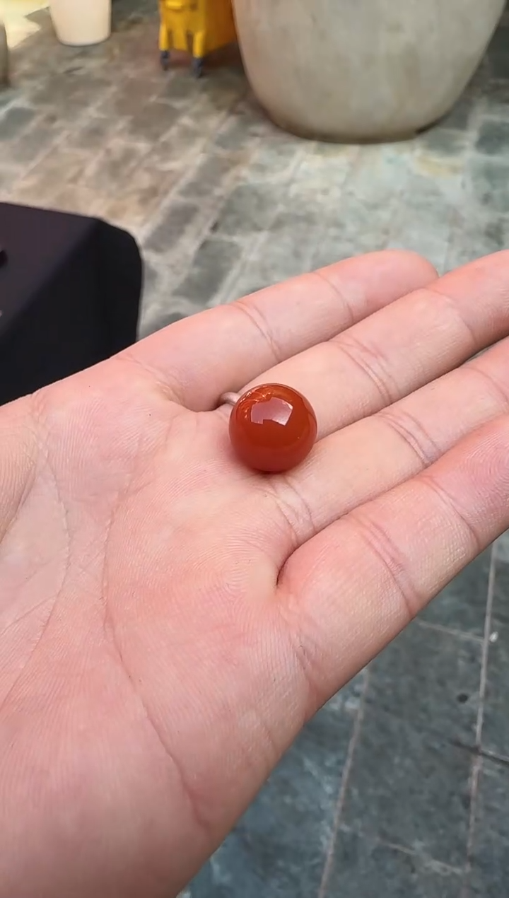 【闪购商品】南红玛瑙单珠未镶嵌保山南红单珠13mm+ H302