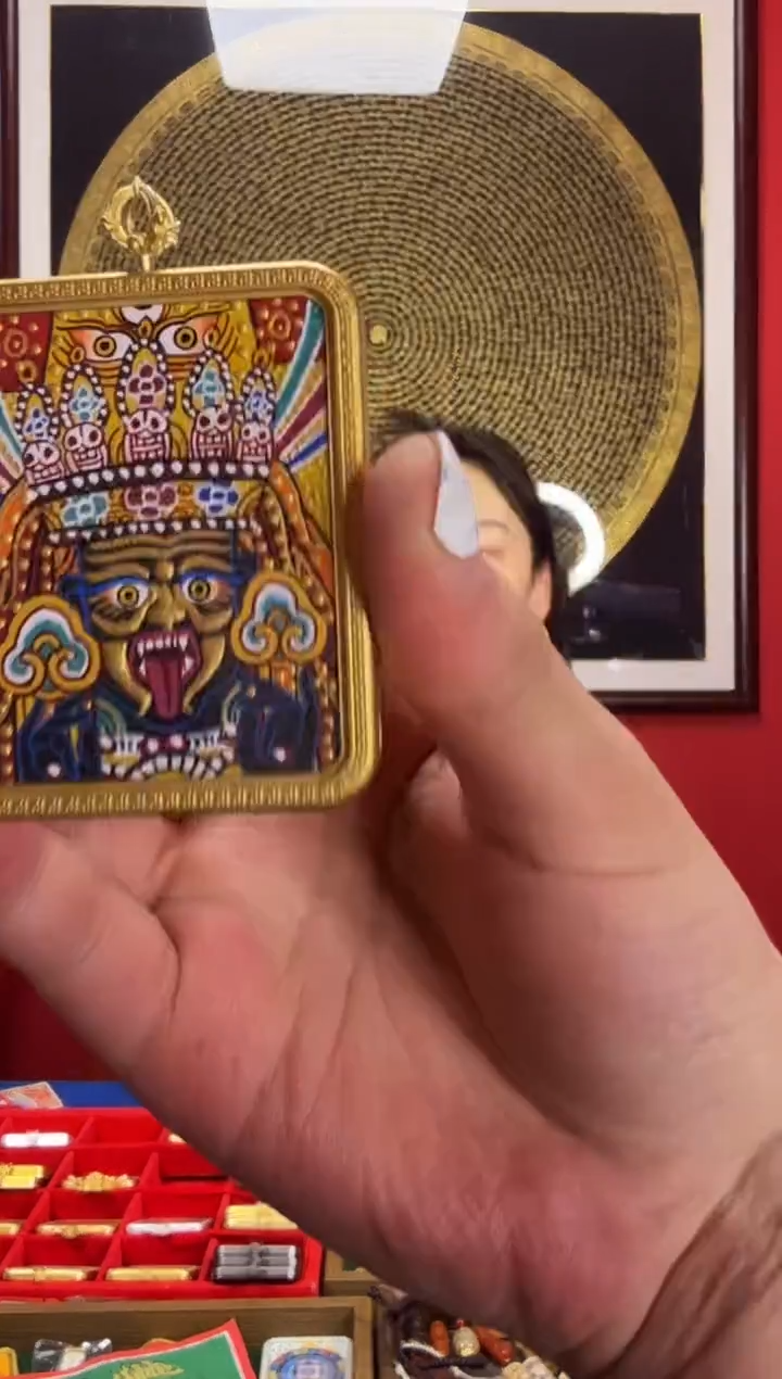 吊坠扎基拉姆-热贡纯手绘唐卡