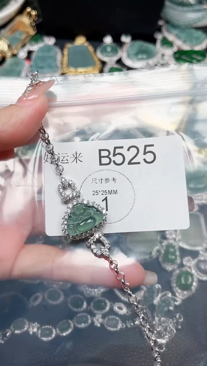 【闪购商品】翡翠颈饰未镶嵌送皮绳525