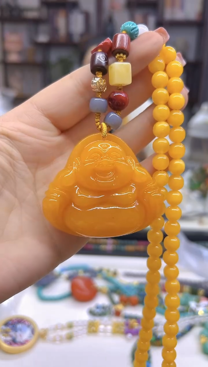 【闪购商品】蜜蜡毛衣链未镶嵌M469