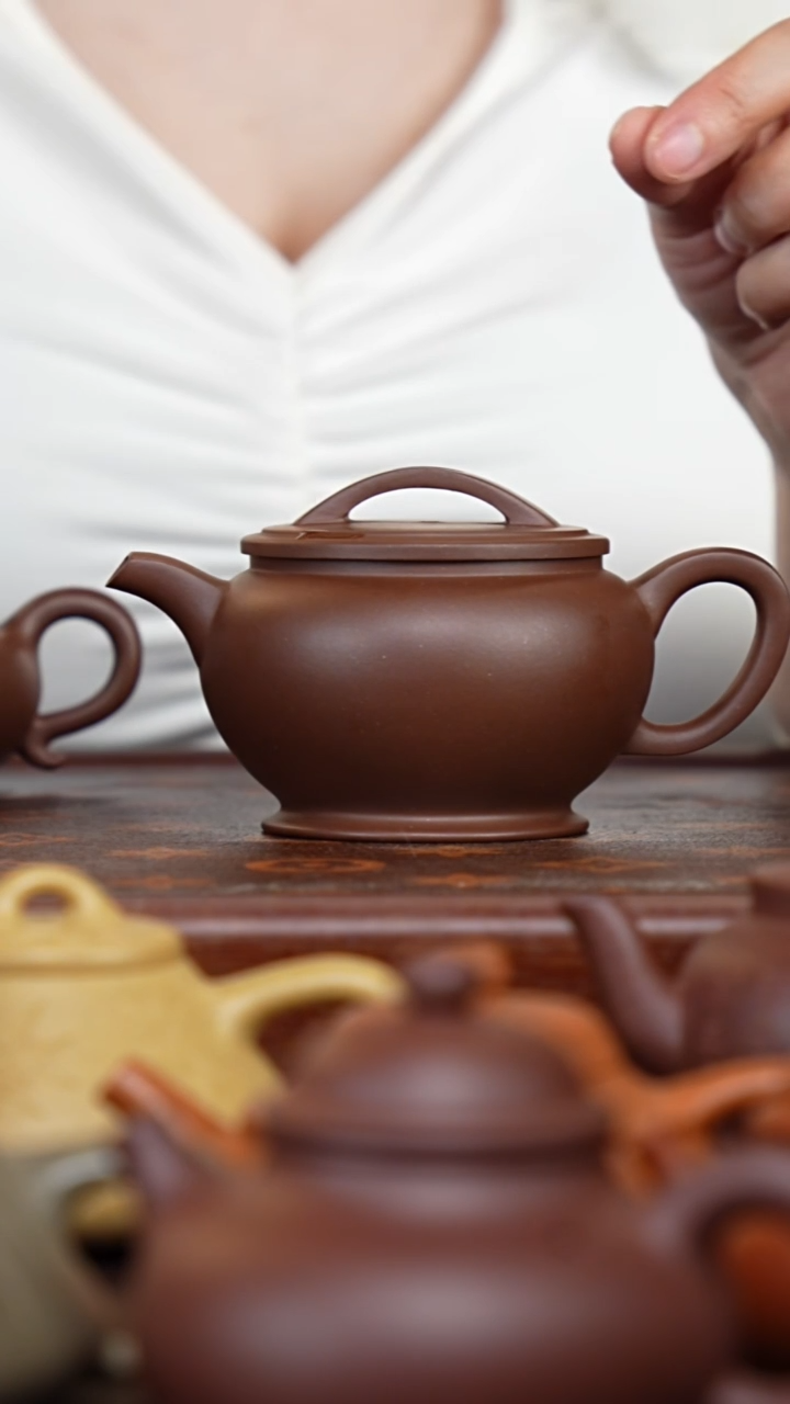 茶壶紫砂深井紫泥汉瓦