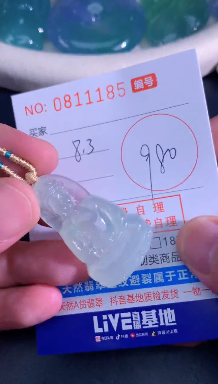 翡翠未镶嵌颈饰天然A货翡翠