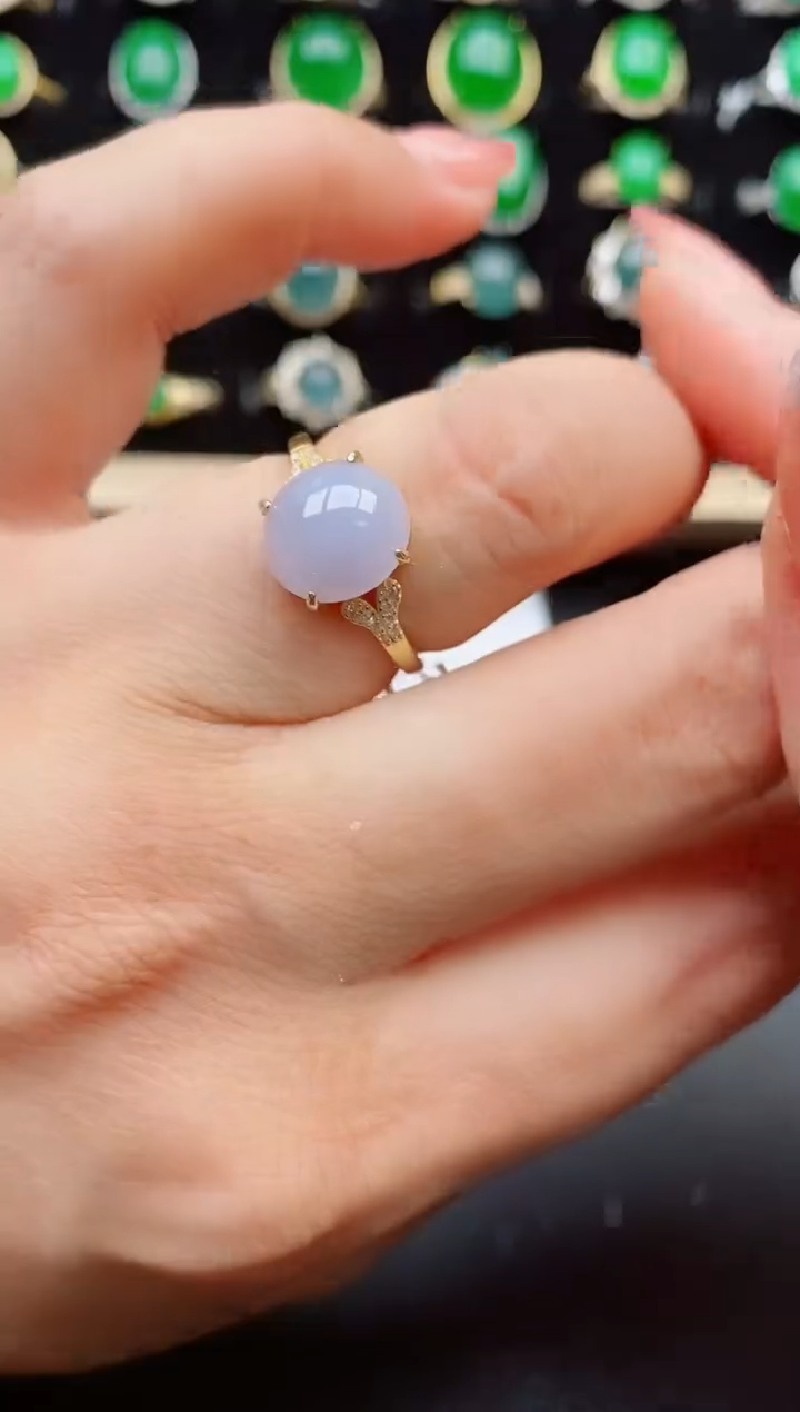 【闪购商品】翡翠戒指银S925镶嵌122121