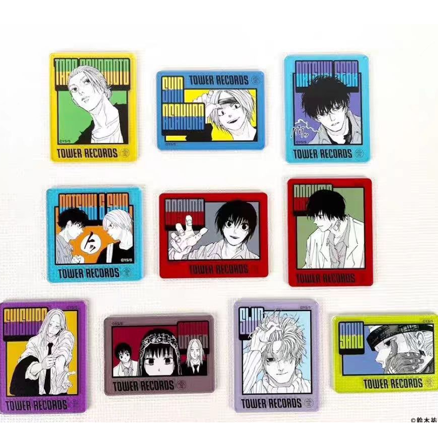 坂本日常新塔店亚克力方吧唧徽章卡