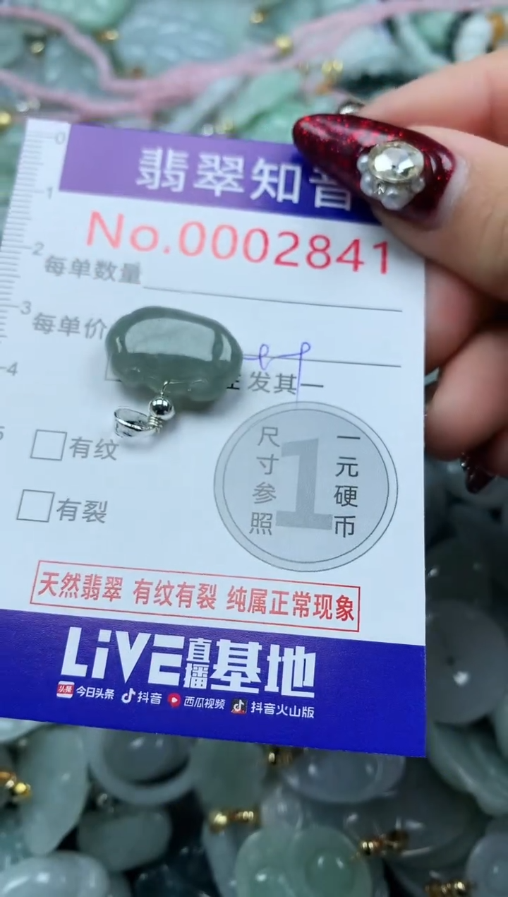 吊坠(不含链)未镶嵌翡翠2841