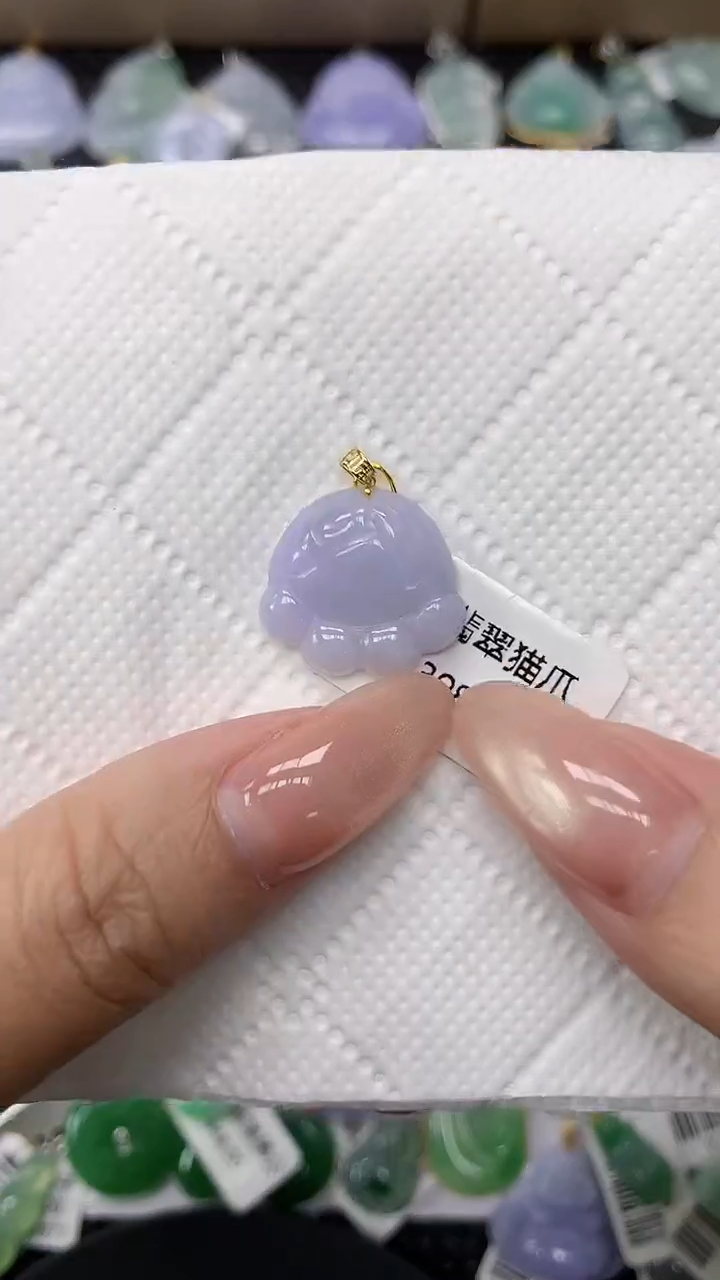 颈饰18K金镶嵌翡翠11111111111111