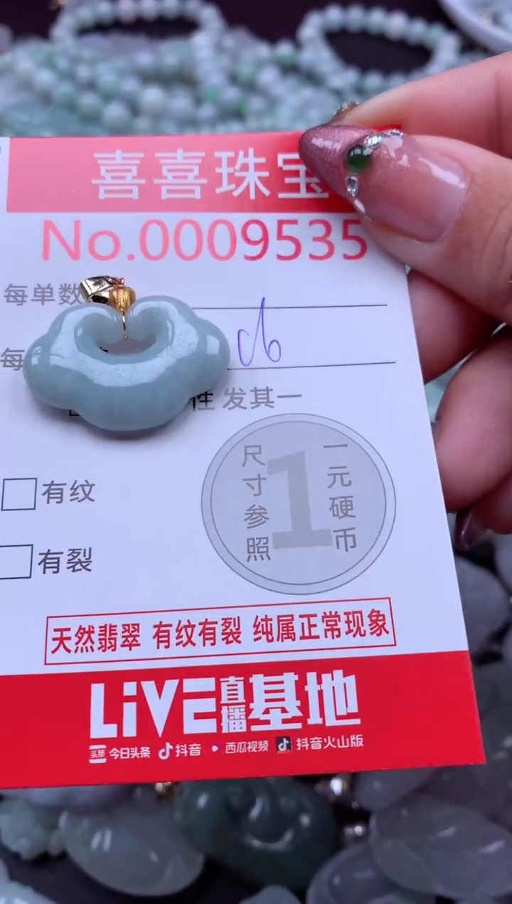 颈饰未镶嵌翡翠9535