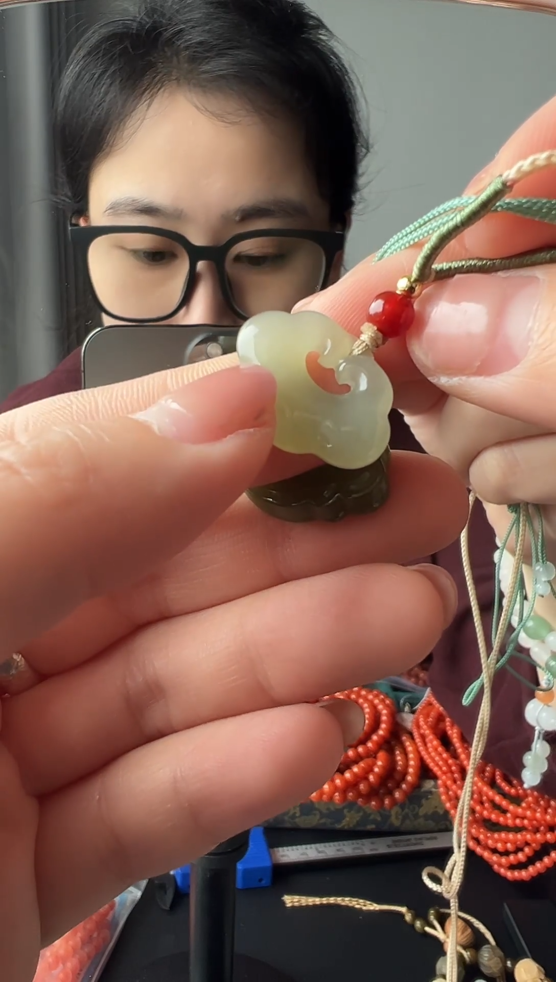 【闪购商品】和田玉吊坠(赠链)未镶嵌平安锁