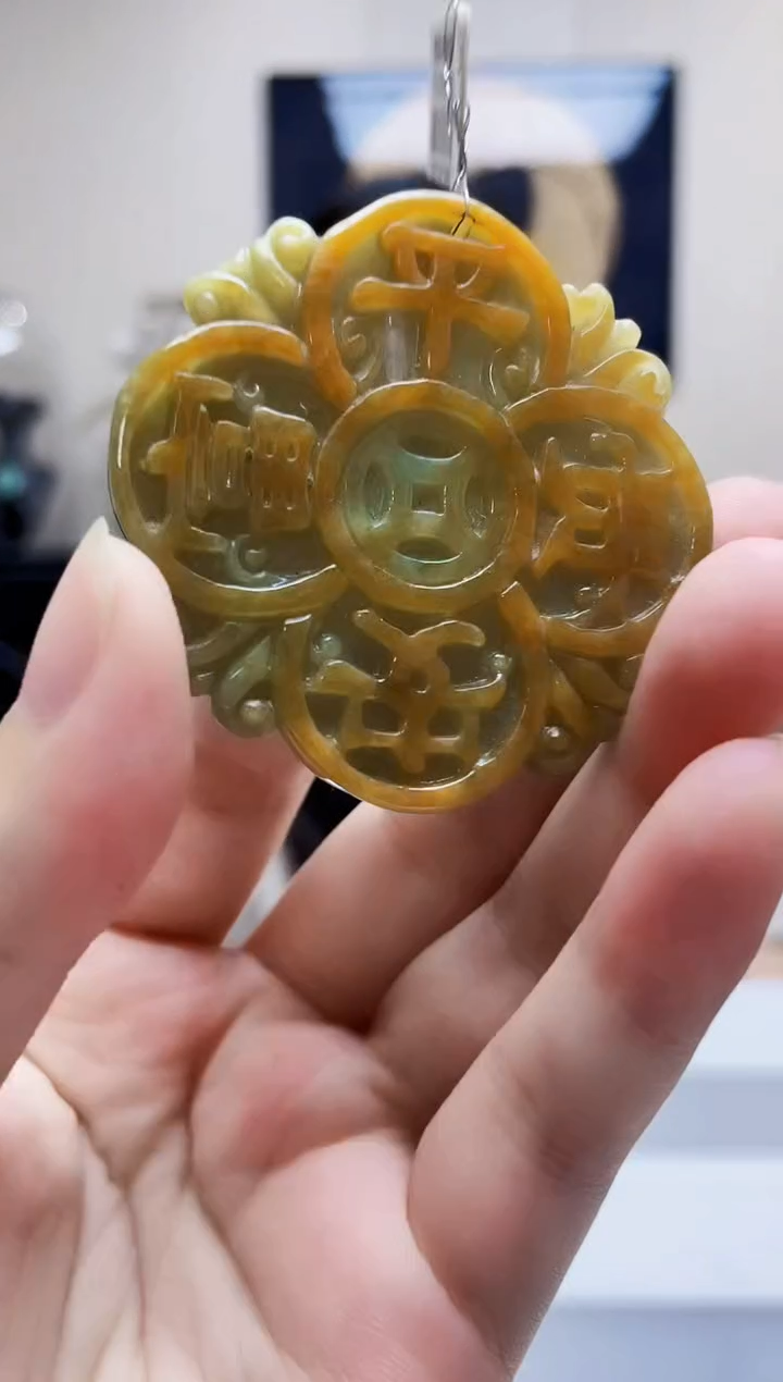 颈饰未镶嵌翡翠吊坠6