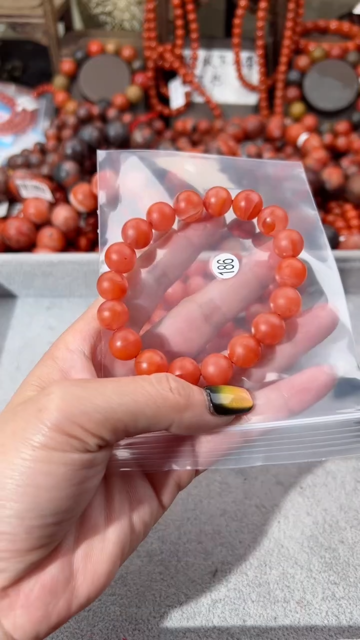 【闪购商品】南红玛瑙未镶嵌手串12