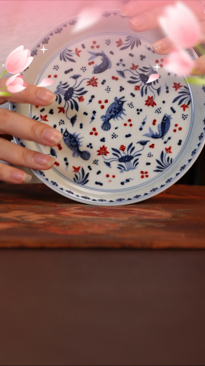 壶承片云晚谷手工手绘陶瓷