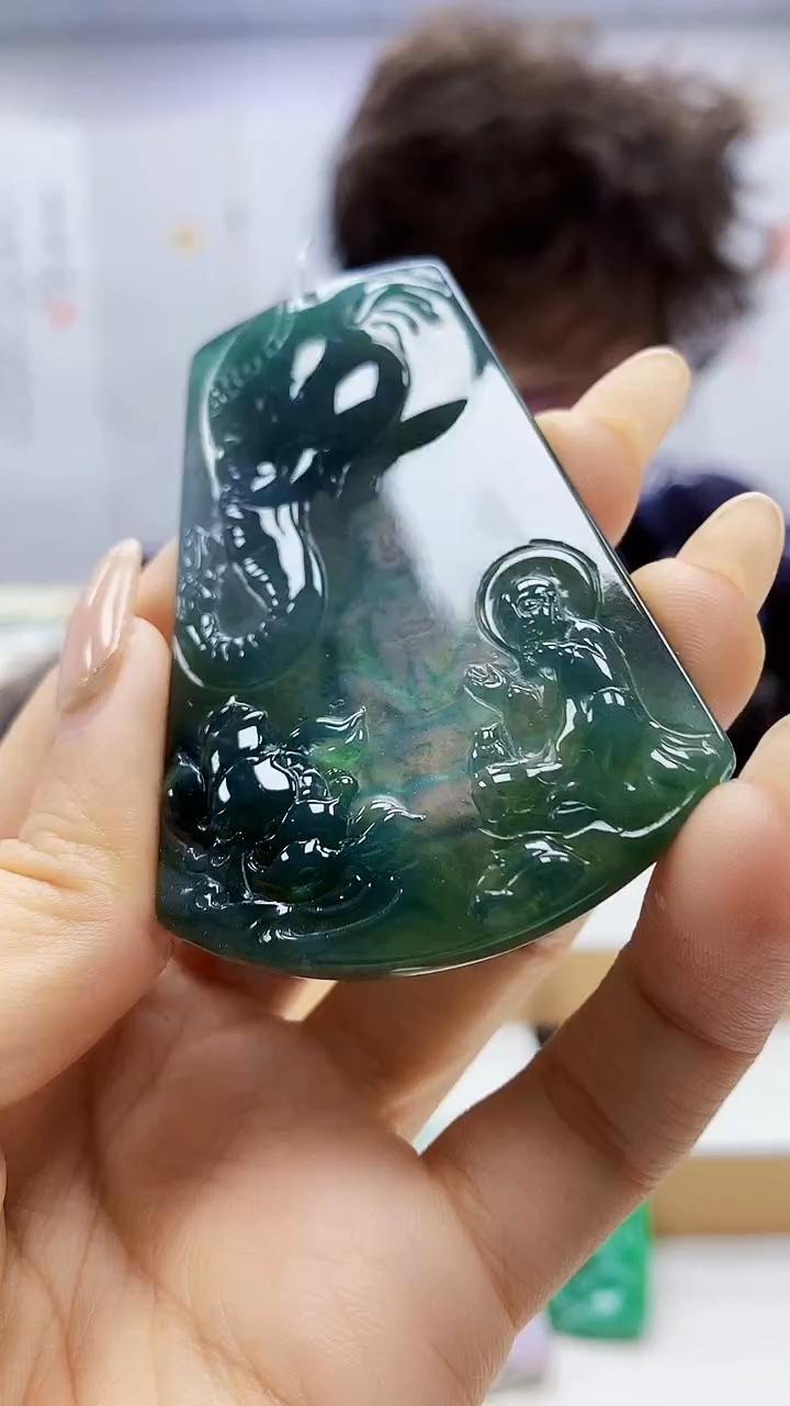 未镶嵌定制翡翠4688ty-毛货挂件24
