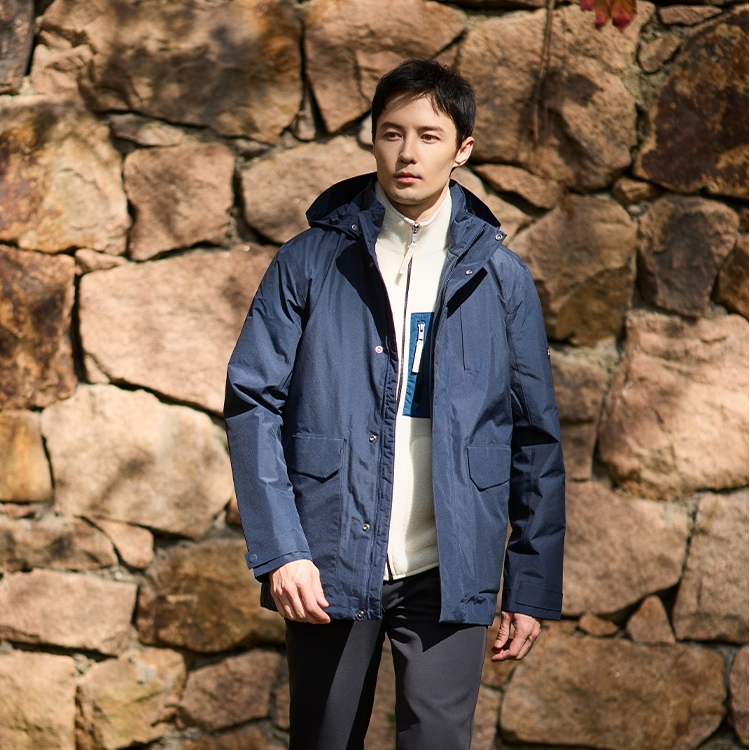 【新年专场】AIGLE艾高秋冬GTX防风防雨透汽休闲保暖棉服男士AQ39