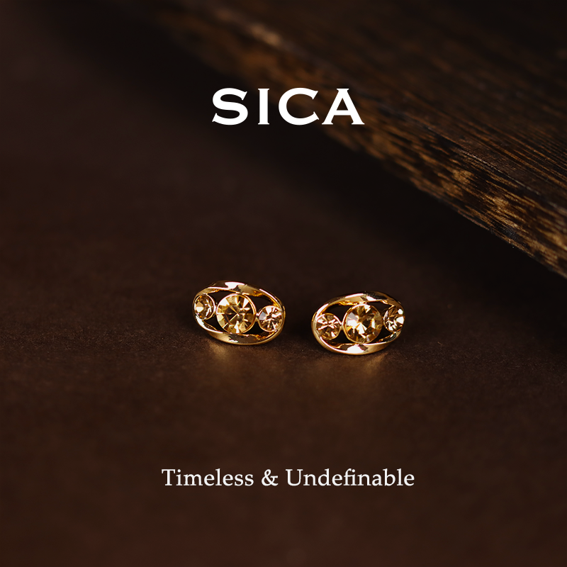 纯铜锆石耳饰 个性耳钉2025新款爆款饰品礼物女EH459【双子座】