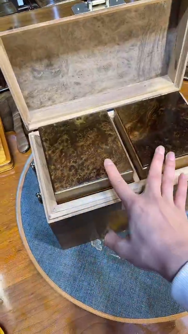 乌木类成套家具瘤疤珠宝箱 s16