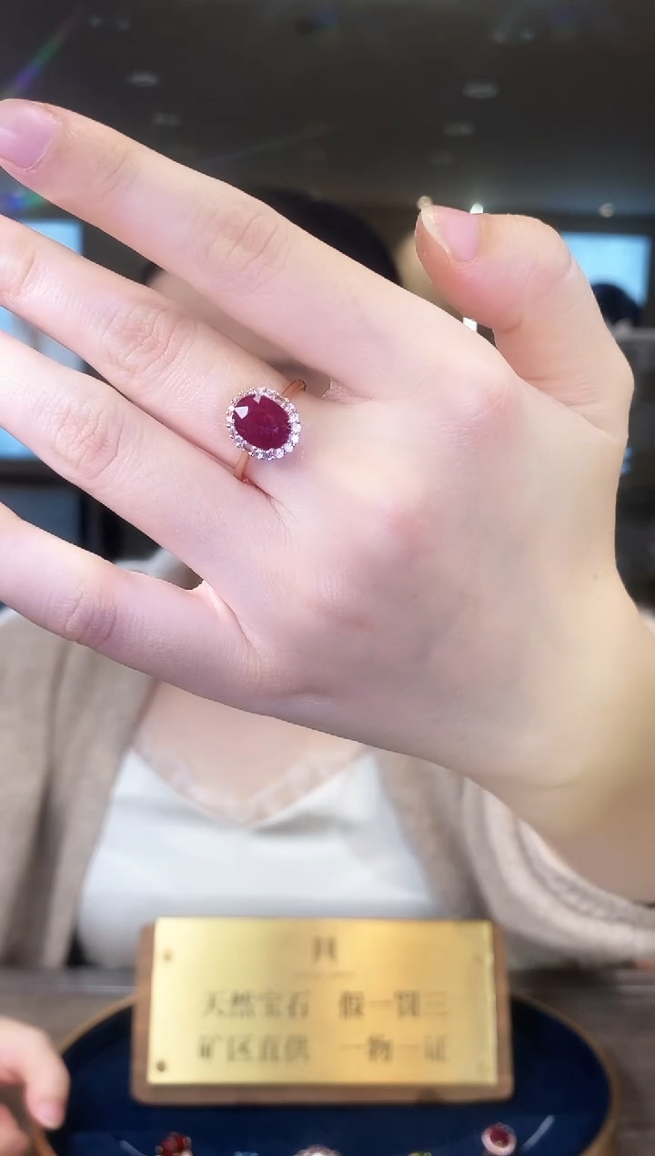 【闪购商品】红宝石戒指银S925镶嵌09