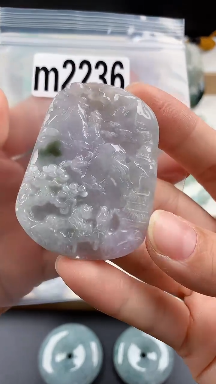 颈饰未镶嵌翡翠天然翡翠吊坠挂件