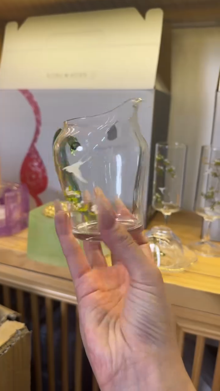 思明公杯绿色把手梨花白燕