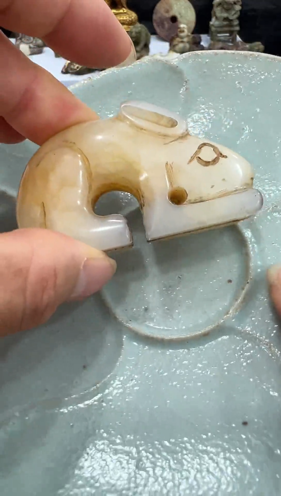 瓷片手工，手绘，陶瓷